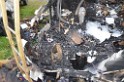 Wohnmobil ausgebrannt Koeln Porz Linder Mauspfad P144